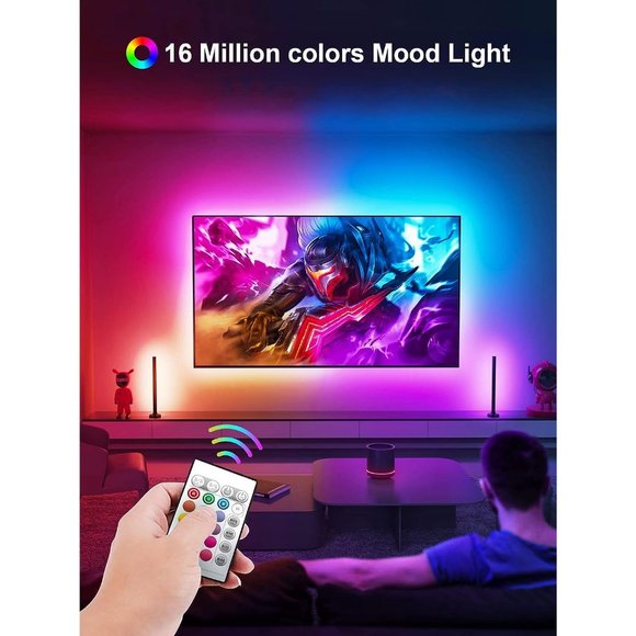 16.4ft Light for 45-75 Inch RGB TV Music Sync Bluetooth USB Powered for Bedroom - Picture 2 of 9